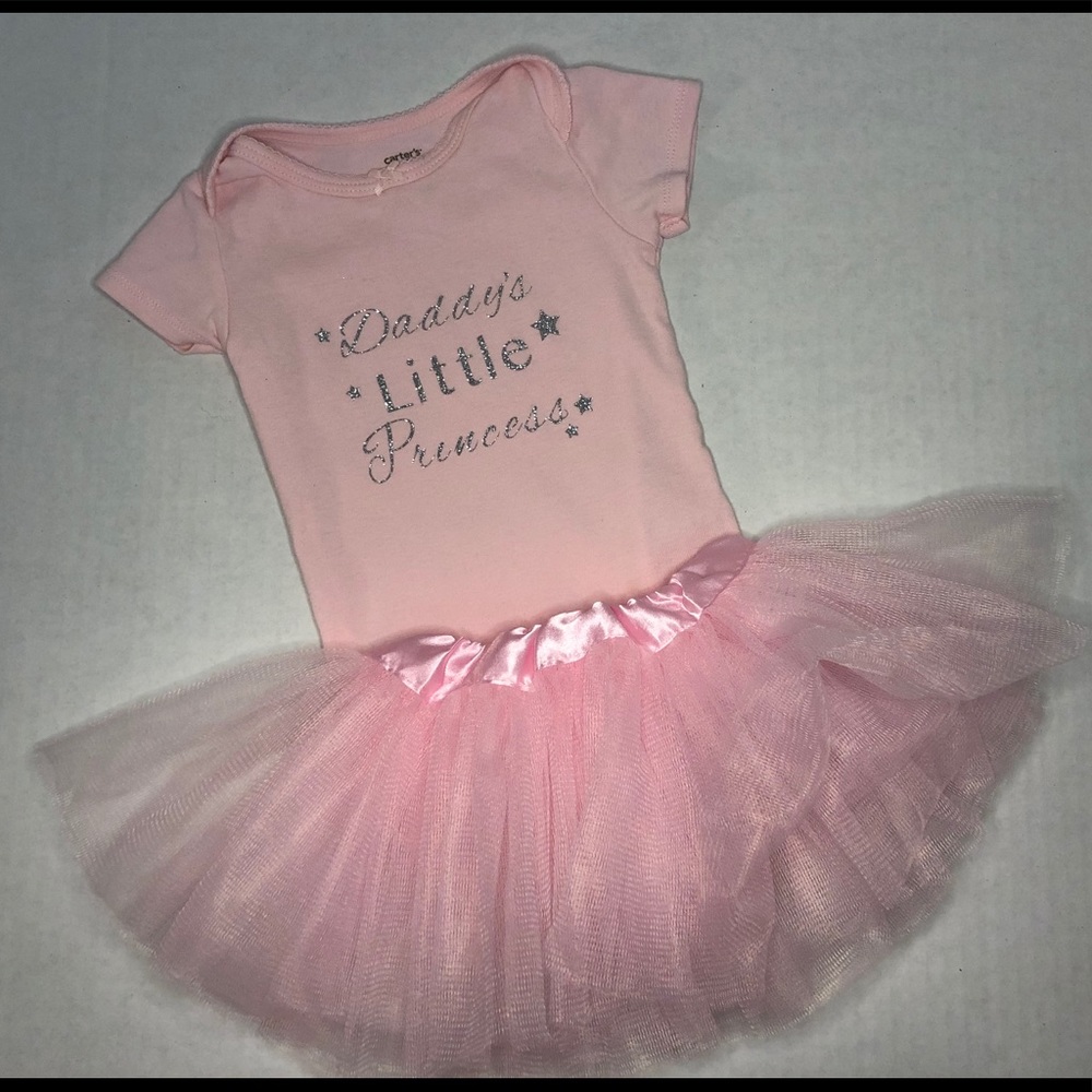 Custom onesie and tutu! Daddy’s little princess